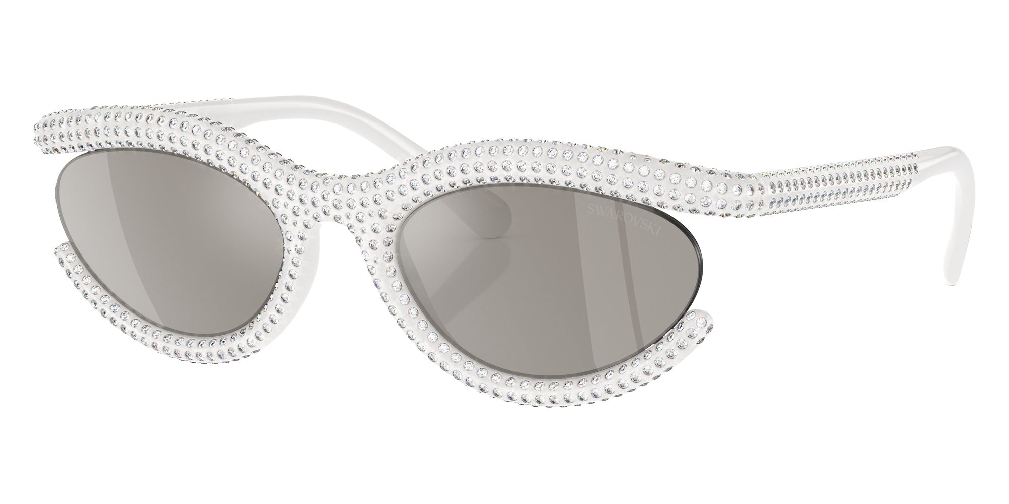 Swarovski SK6006 10336G 54 - Milky White / Light Gray Mirrored Silver #id:sk600610336g_s:104105