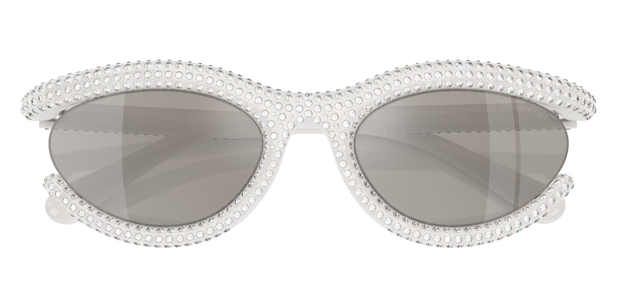 Swarovski SK6006 10336G 54 - Milky White / Light Gray Mirrored Silver #id:sk600610336g_s:104120