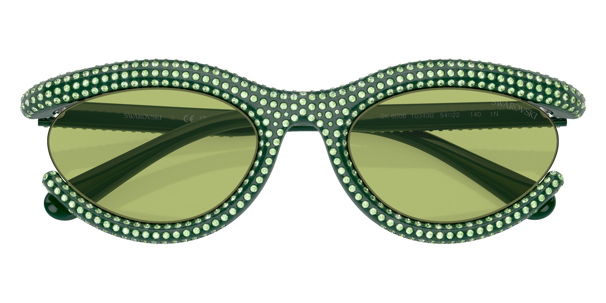 Swarovski SK6006 103430 54 - Green / Light Green Flash Silver Mirrored #id:sk6006103430_s:106120