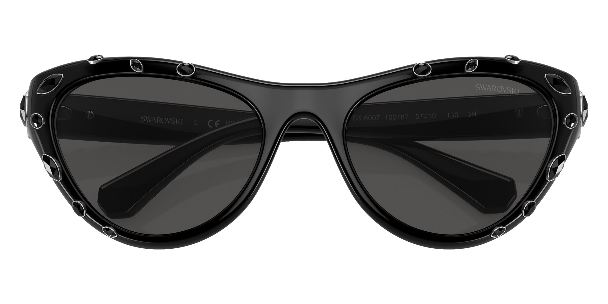 Swarovski SK6007 100187 57 - Black / Dark Gray #id:sk6007100187_s:100120