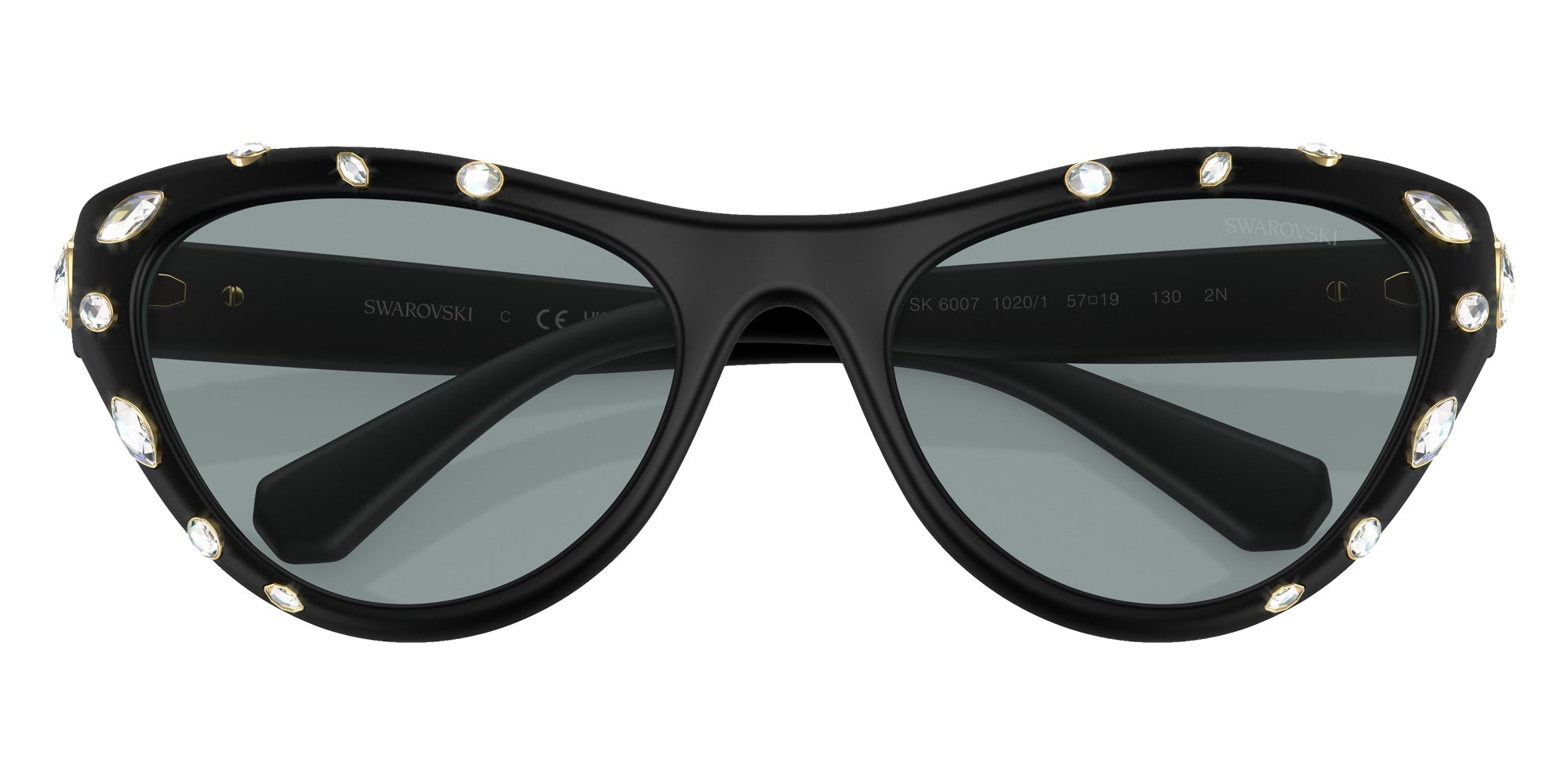 Swarovski SK6007 1020/1 57 - Matte Black / Dark Gray #id:sk600710201_s:102120