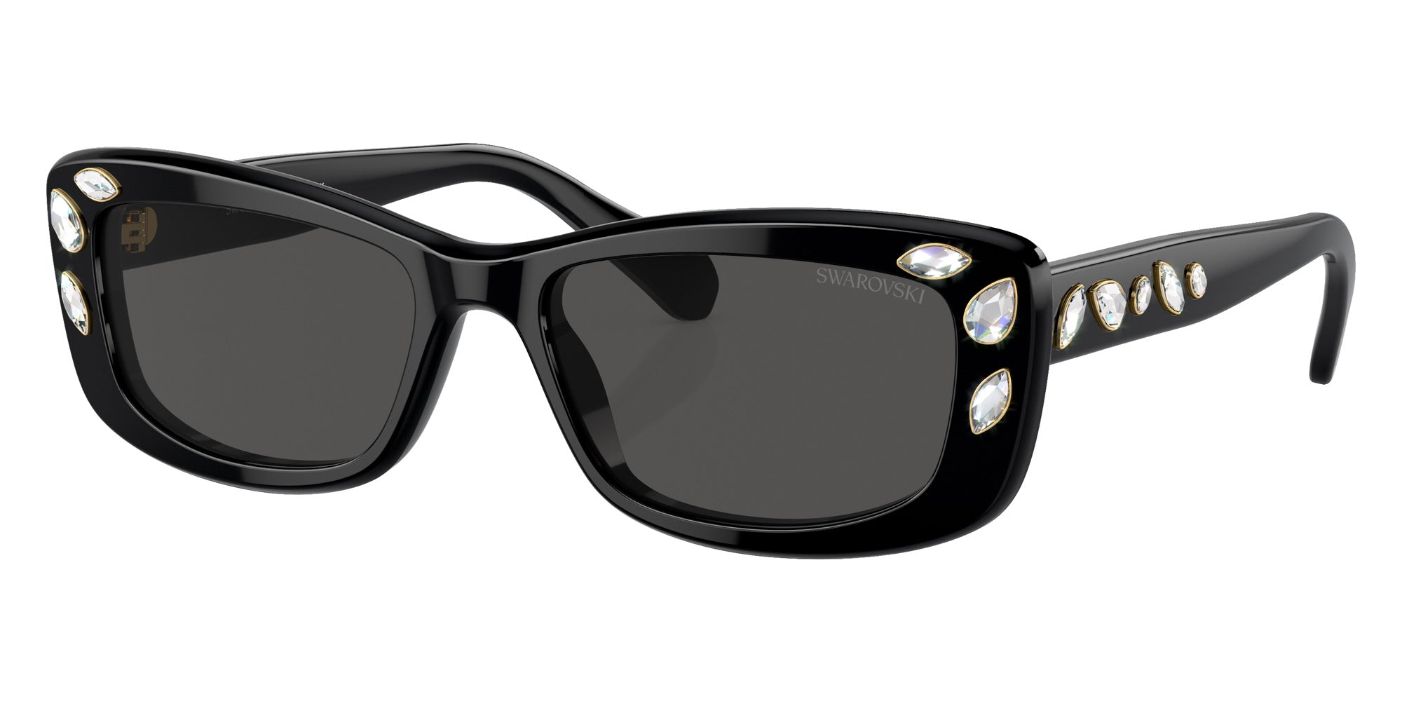 Swarovski SK6008 100187 54 - Black / Dark Gray #id:sk6008100187_s:100105