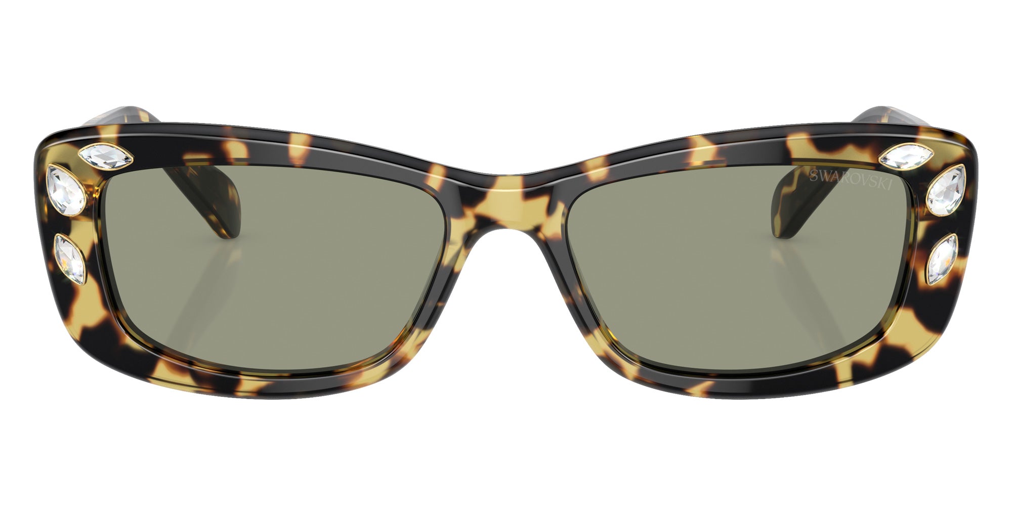 Swarovski SK6008 1009/2 54 - Medium Havana / Green #id:sk600810092_s:106100