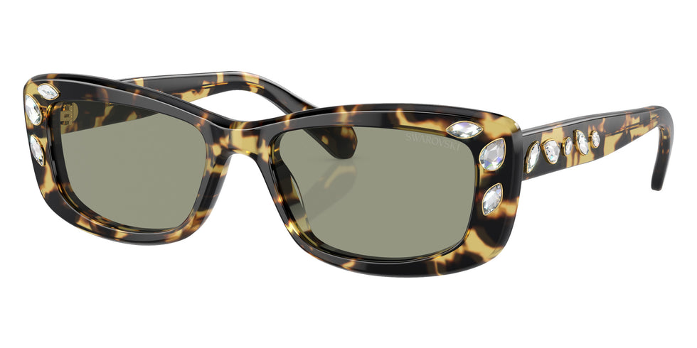 Swarovski SK6008 1009/2 54 - Medium Havana / Green #id:sk600810092_s:106105