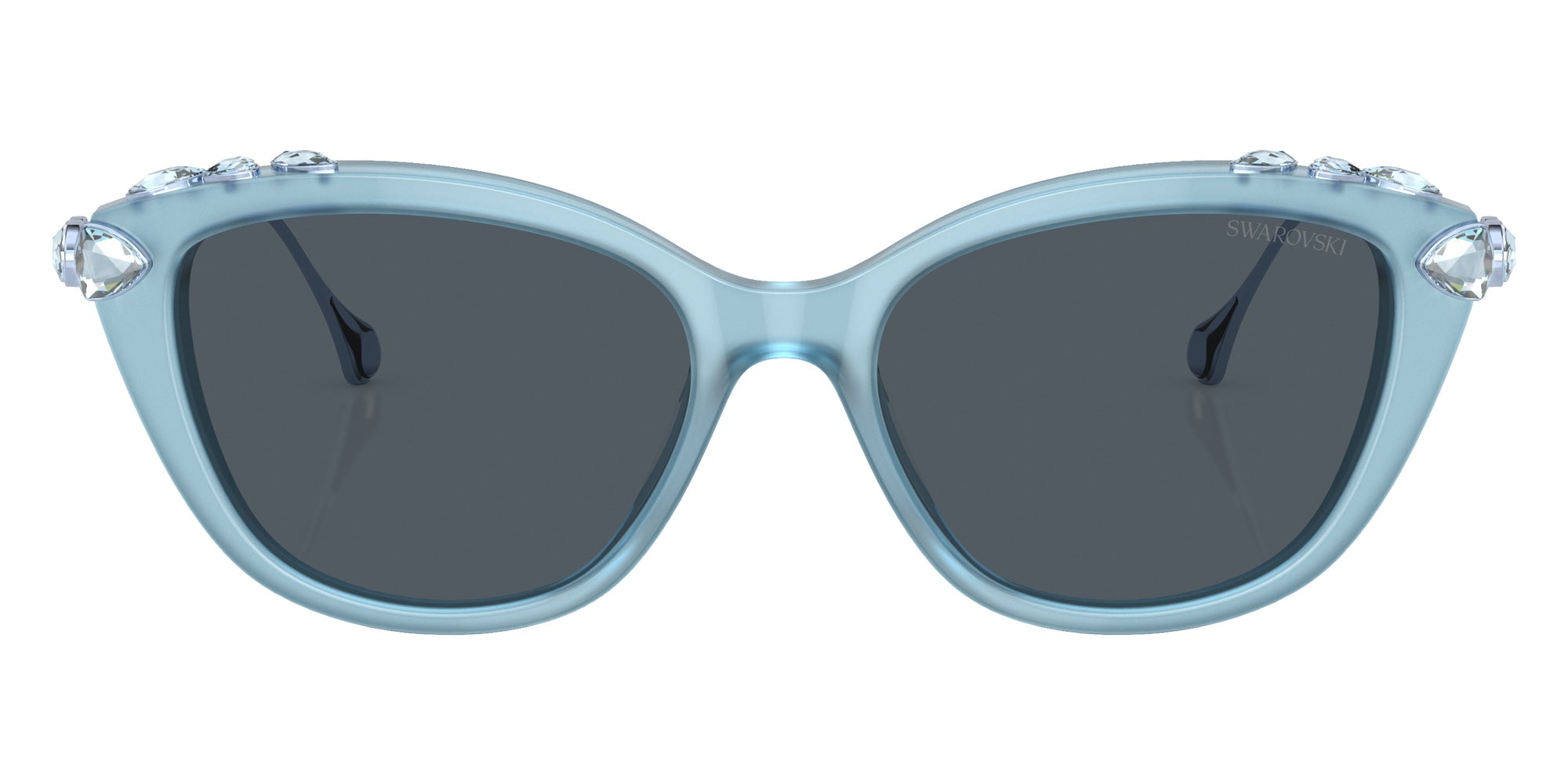 Swarovski SK6010 200487 53 - Opal Light Blue / Dark Gray #id:sk6010200487_s:110100