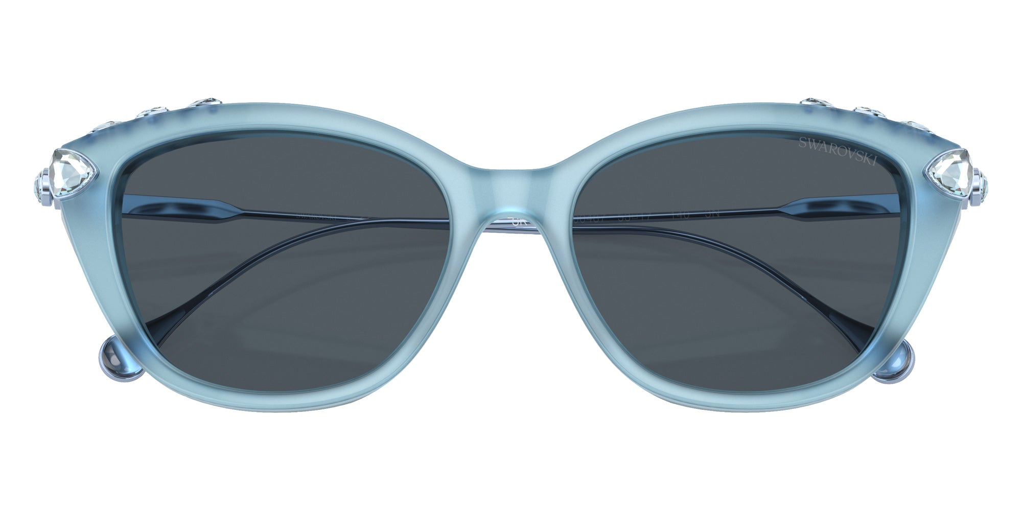 Swarovski SK6010 200487 53 - Opal Light Blue / Dark Gray #id:sk6010200487_s:110120