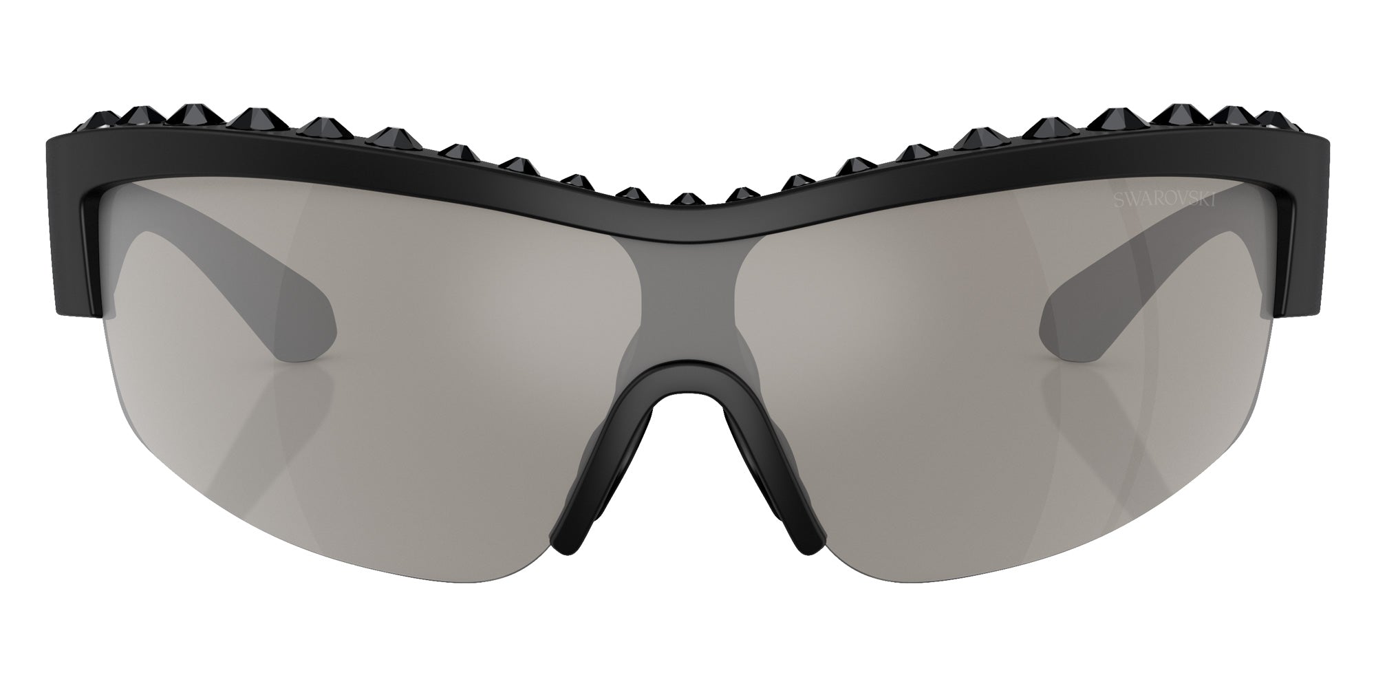Swarovski SK6014 10016G 138 - Matte Black / Light Gray Mirrored Silver #id:sk601410016g_s:100100