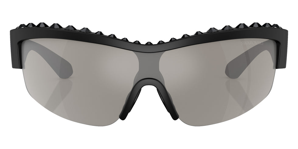Swarovski SK6014 10016G 138 - Matte Black / Light Gray Mirrored Silver #id:sk601410016g_s:100100