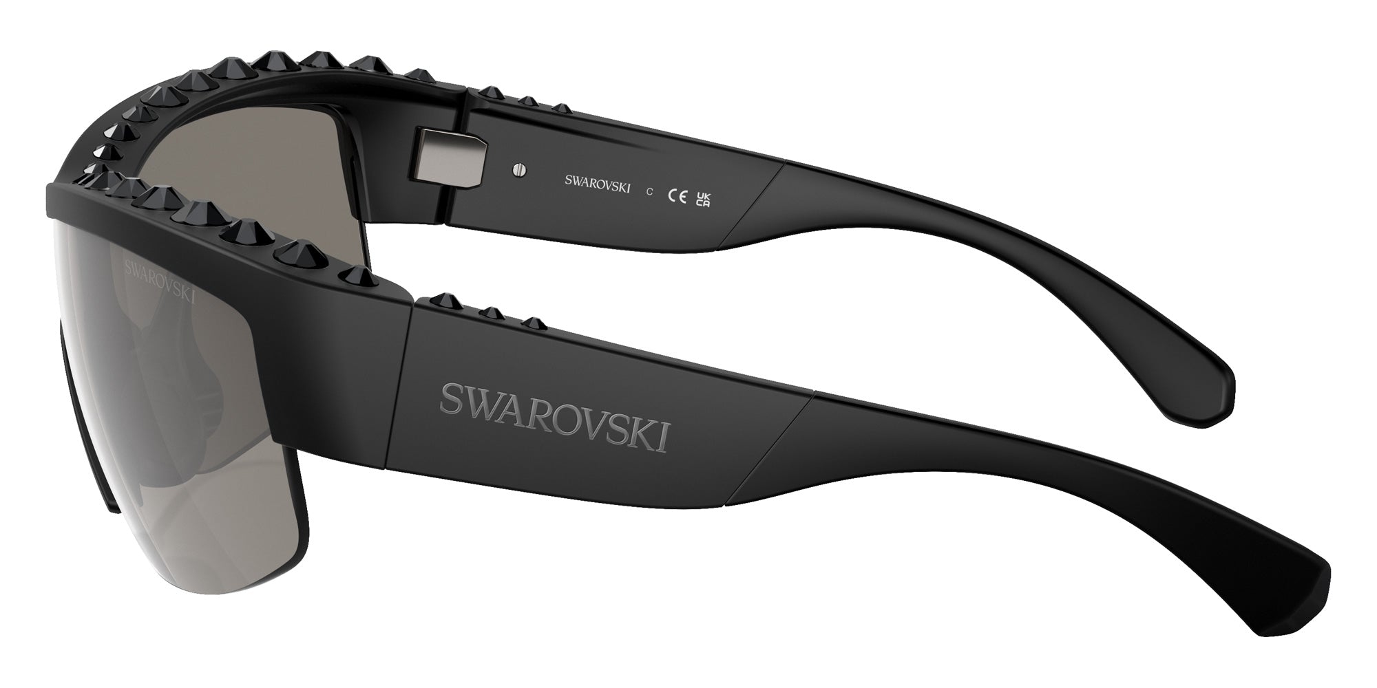 Swarovski SK6014 10016G 138 - Matte Black / Light Gray Mirrored Silver #id:sk601410016g_s:100110