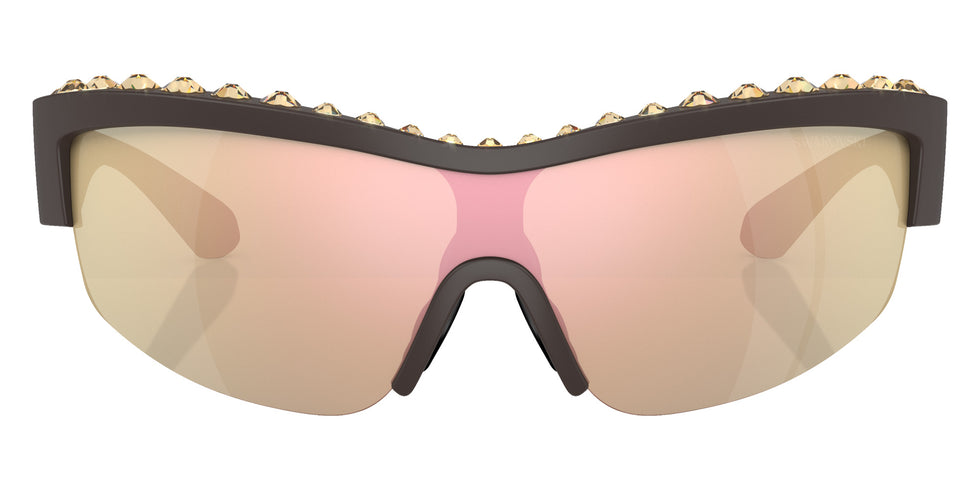 Swarovski SK6014 10357J 138 - Matte Brown / Dark Brown Mirrored Rose Gold #id:sk601410357j_s:104100