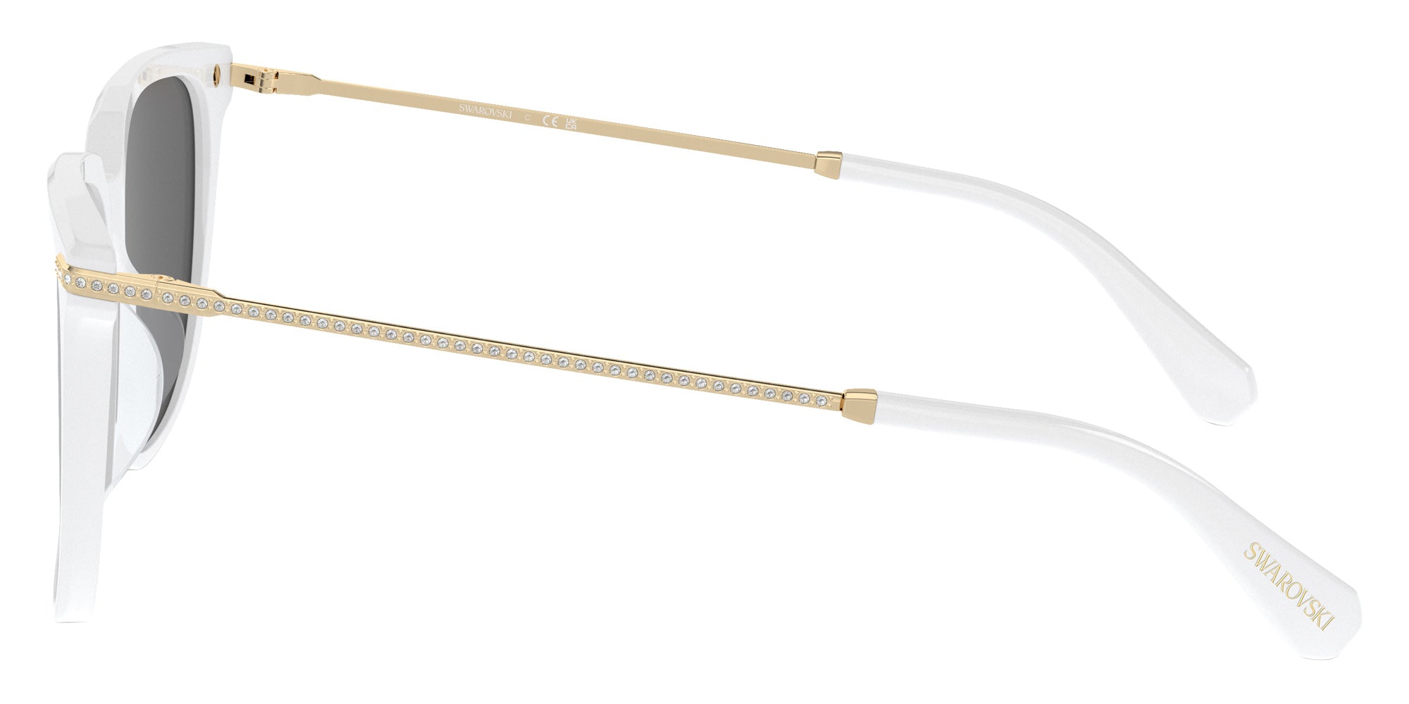 Swarovski SK6015D 103387 55 - White Opal / Dark Gray #id:sk6015d103387_s:104110