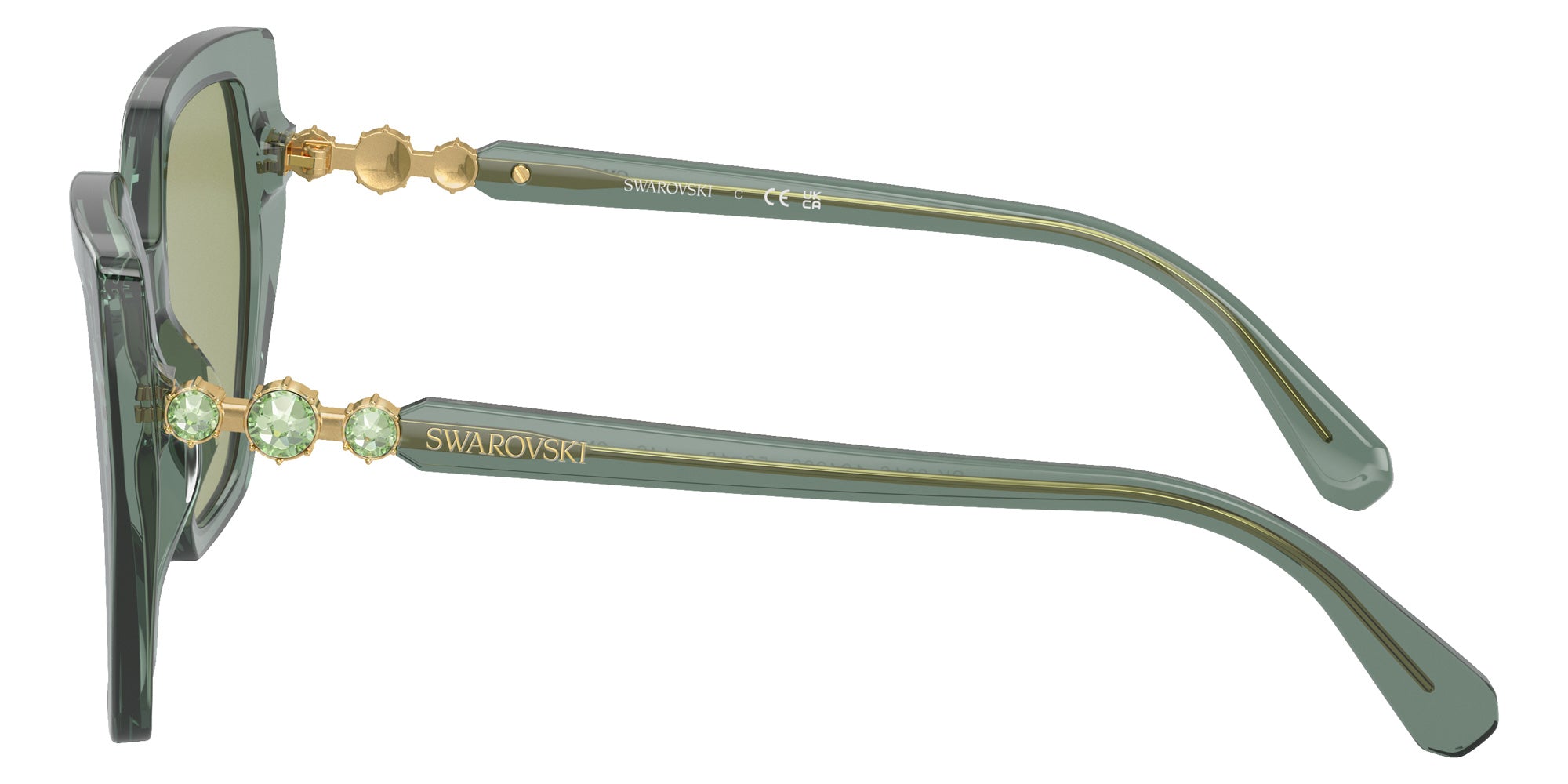 Swarovski SK6016 104382 56 - Transparent Green / Dark Green #id:sk6016104382_s:106110
