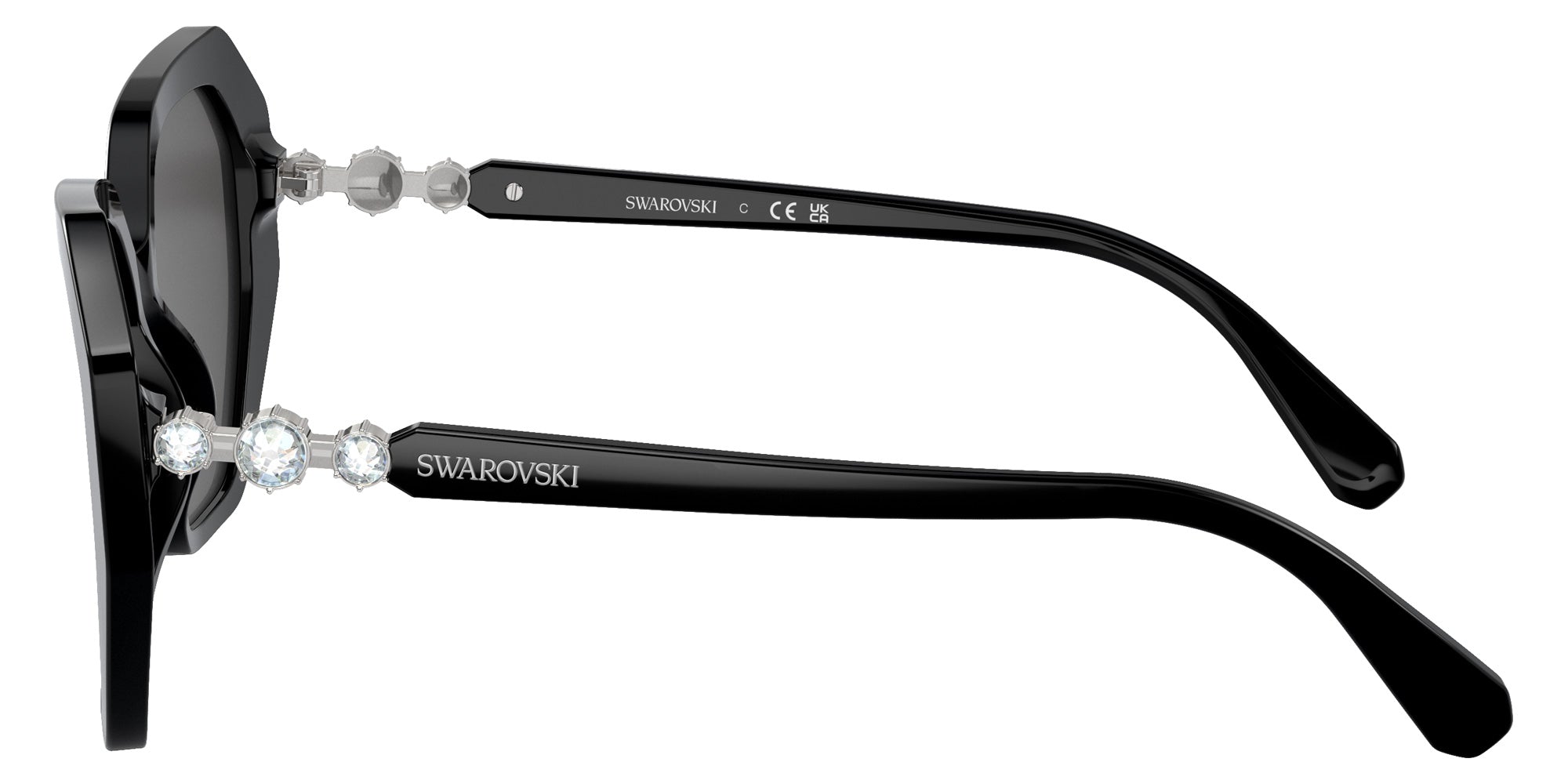 Swarovski SK6017 100187 56 - Black / Dark Gray #id:sk6017100187_s:100110
