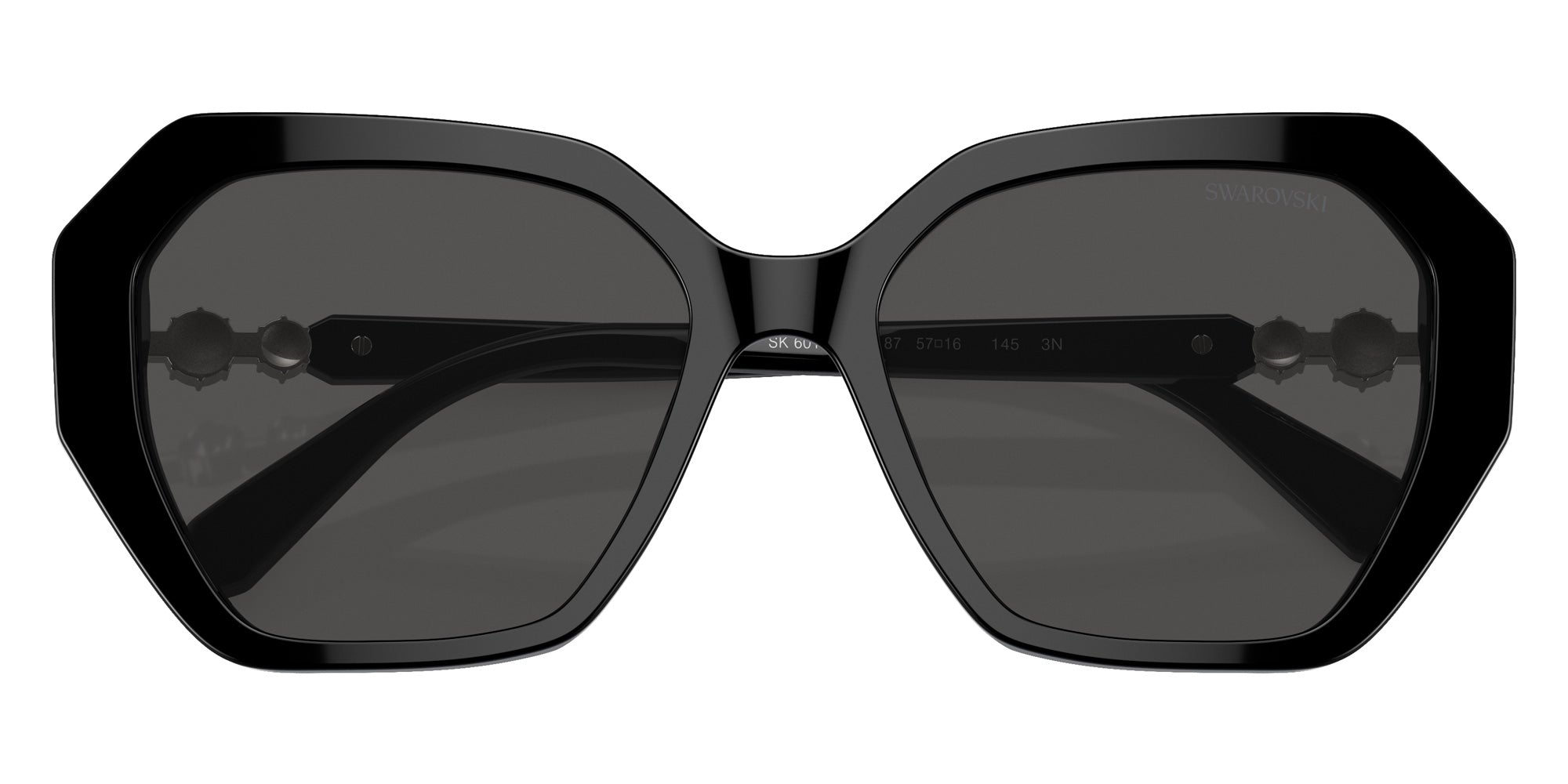 Swarovski SK6017F 100187 57 - Black / Dark Gray #id:sk6017f100187_s:100120