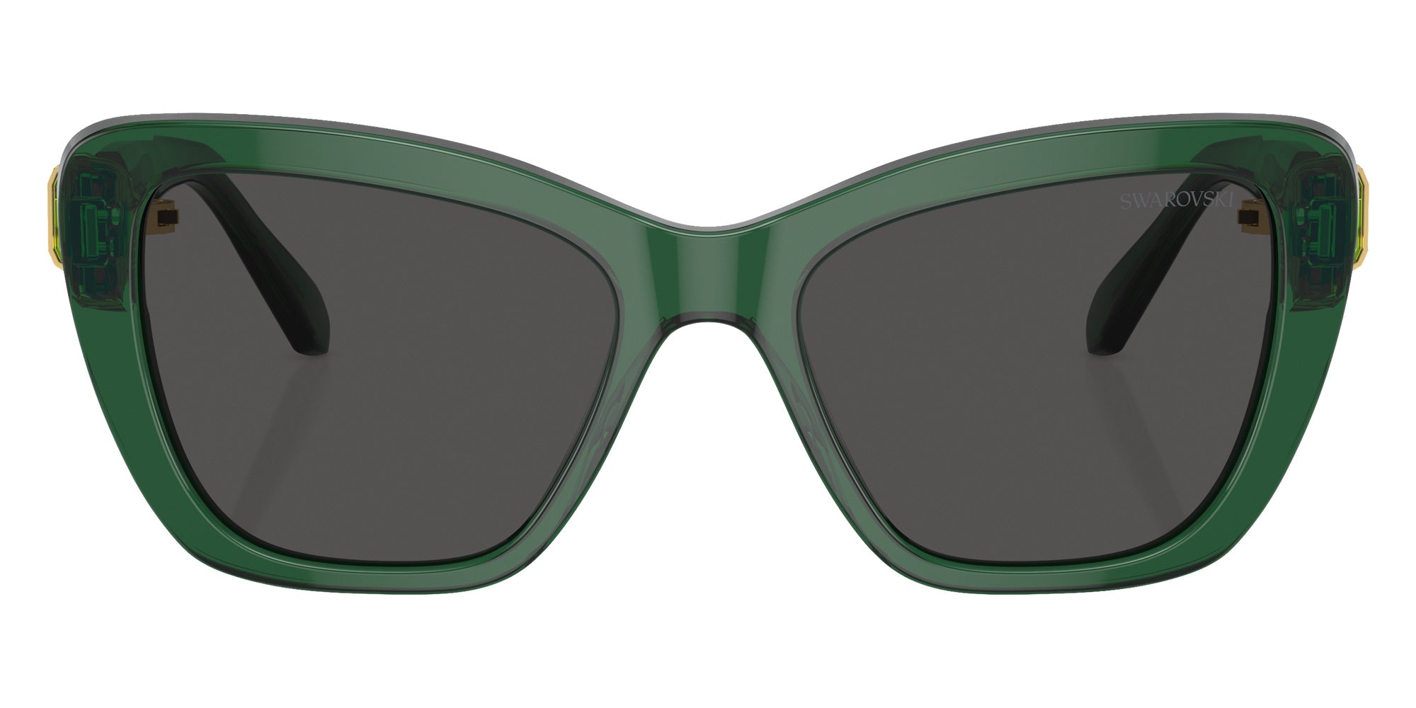 Swarovski SK6018 104587 52 - Transparent Dark Green / Dark Gray #id:sk6018104587_s:108100