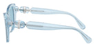 Swarovski SK6018 10491N 52 - Transparent Light Blue / Light Blue Mirrored Silver #id:sk601810491n_s:110110