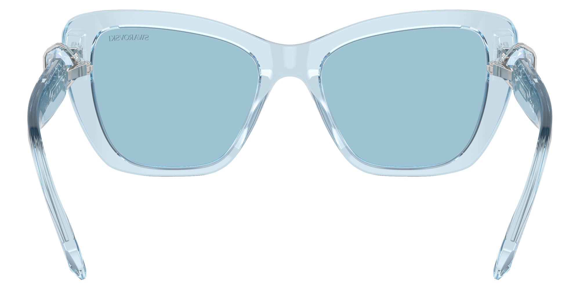 Swarovski SK6018 10491N 52 - Transparent Light Blue / Light Blue Mirrored Silver #id:sk601810491n_s:110115