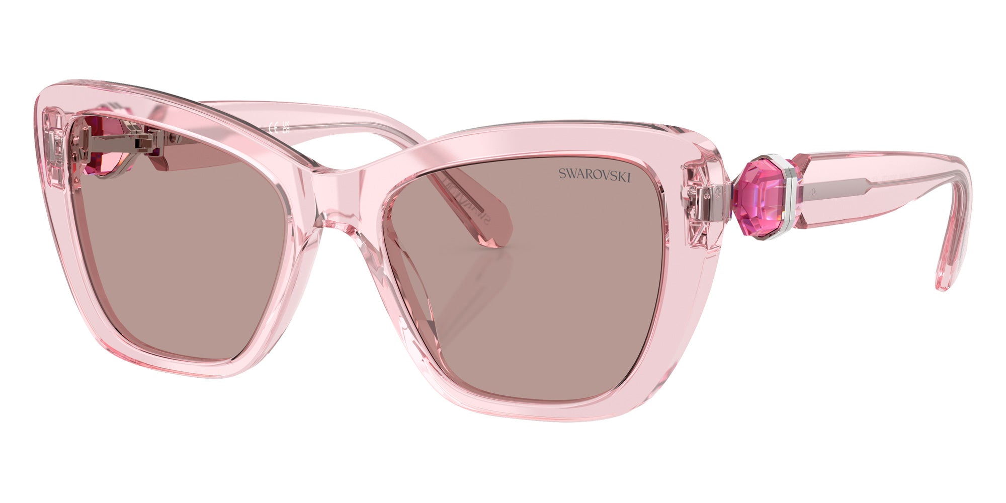 Swarovski SK6018 30017N 52 - Transparent Pink / Light Purple Brown #id:sk601830017n_s:112105