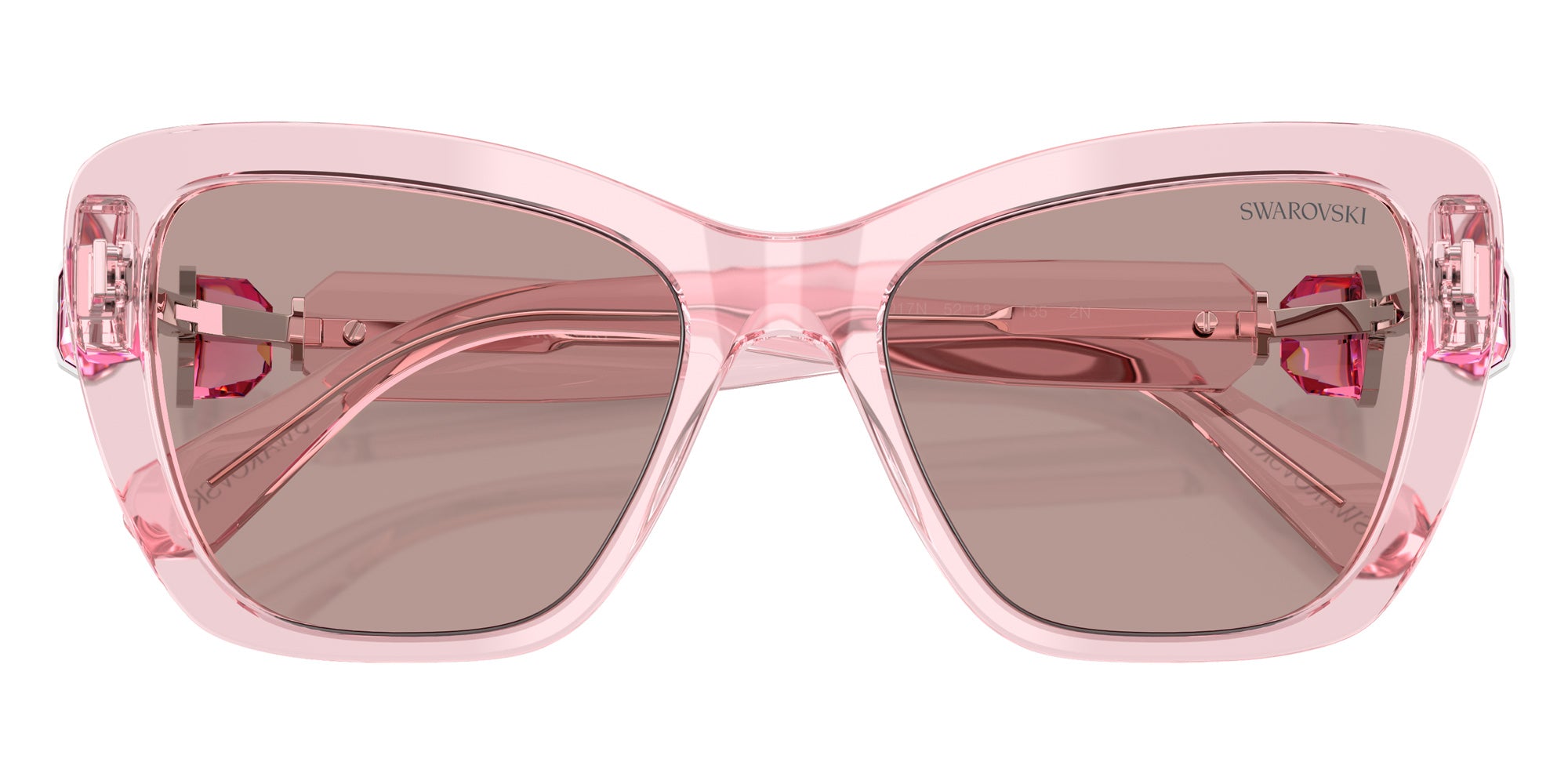 Swarovski SK6018 30017N 52 - Transparent Pink / Light Purple Brown #id:sk601830017n_s:112120