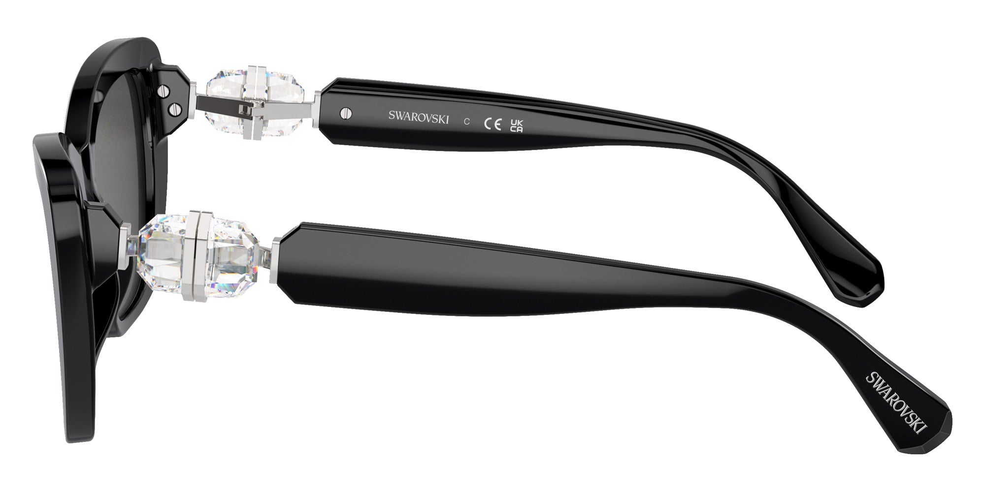 Swarovski SK6018F 100187 55 - Black / Dark Gray #id:sk6018f100187_s:100110