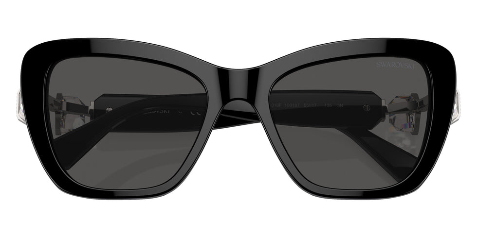 Swarovski SK6018F 100187 55 - Black / Dark Gray #id:sk6018f100187_s:100120