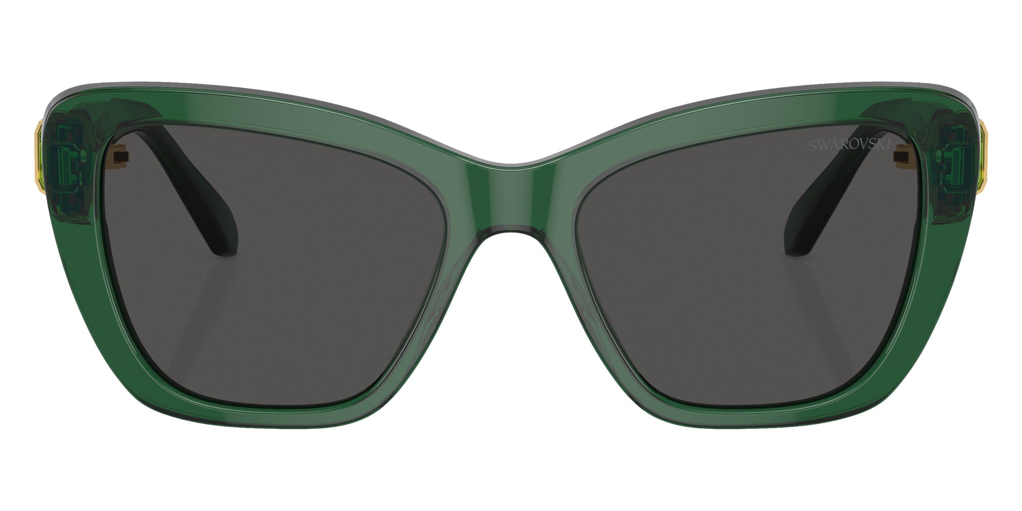 Swarovski SK6018F 104587 55 - Transparent Dark Green / Dark Gray #id:sk6018f104587_s:106100