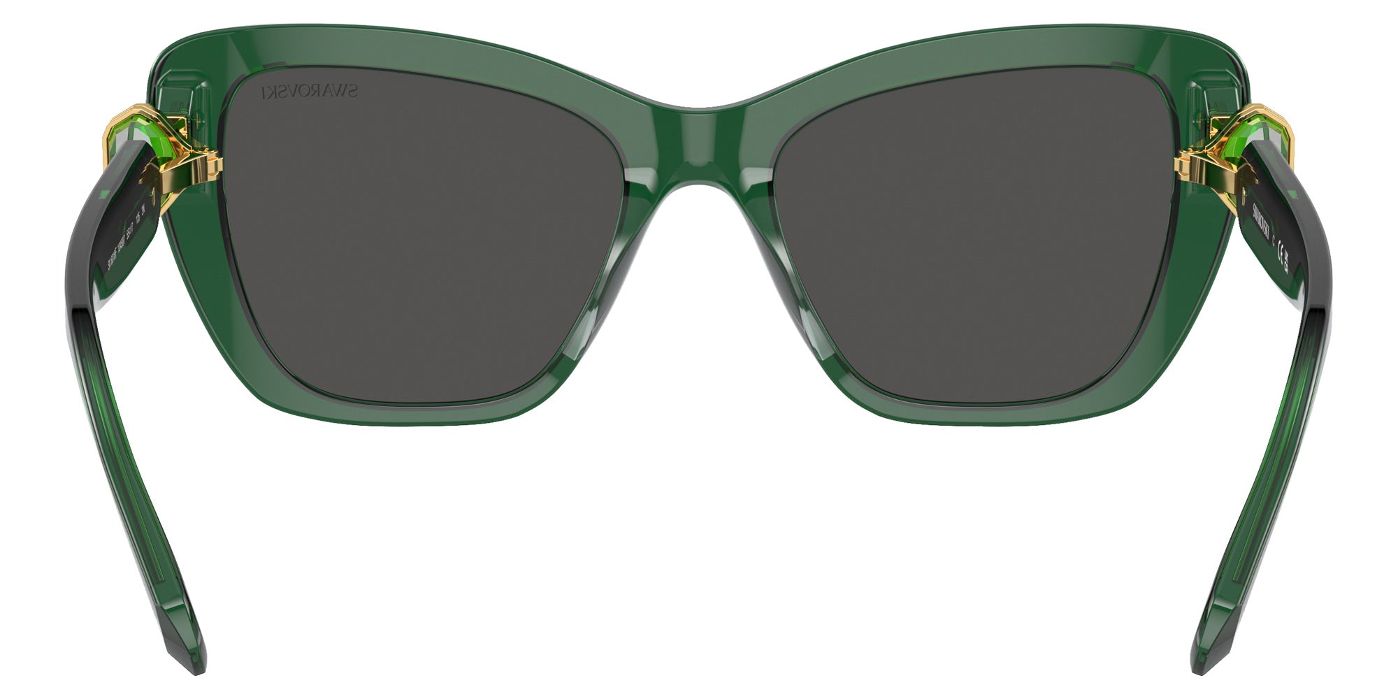 Swarovski SK6018F 104587 55 - Transparent Dark Green / Dark Gray #id:sk6018f104587_s:106115