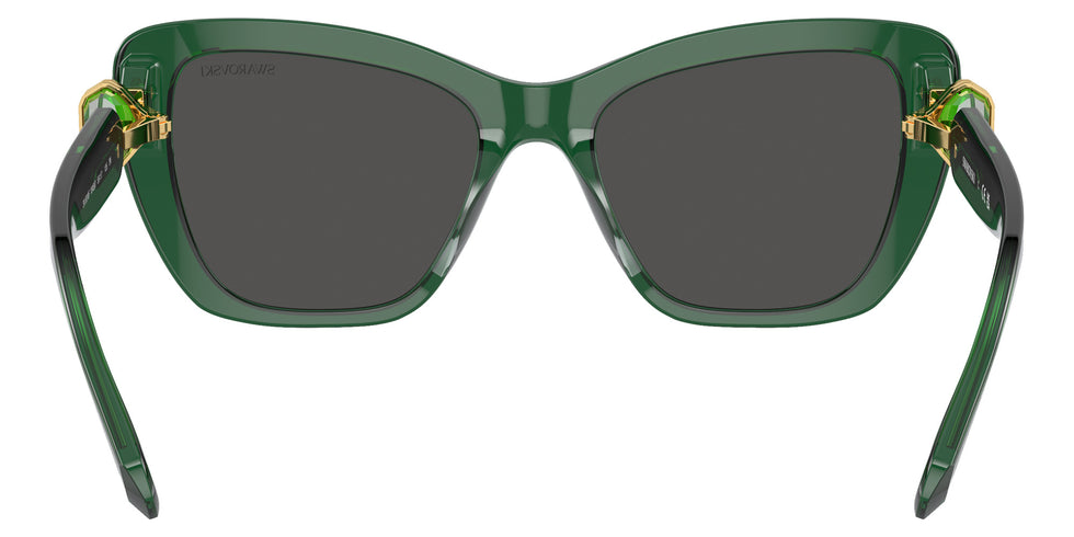 Swarovski SK6018F 104587 55 - Transparent Dark Green / Dark Gray #id:sk6018f104587_s:106115