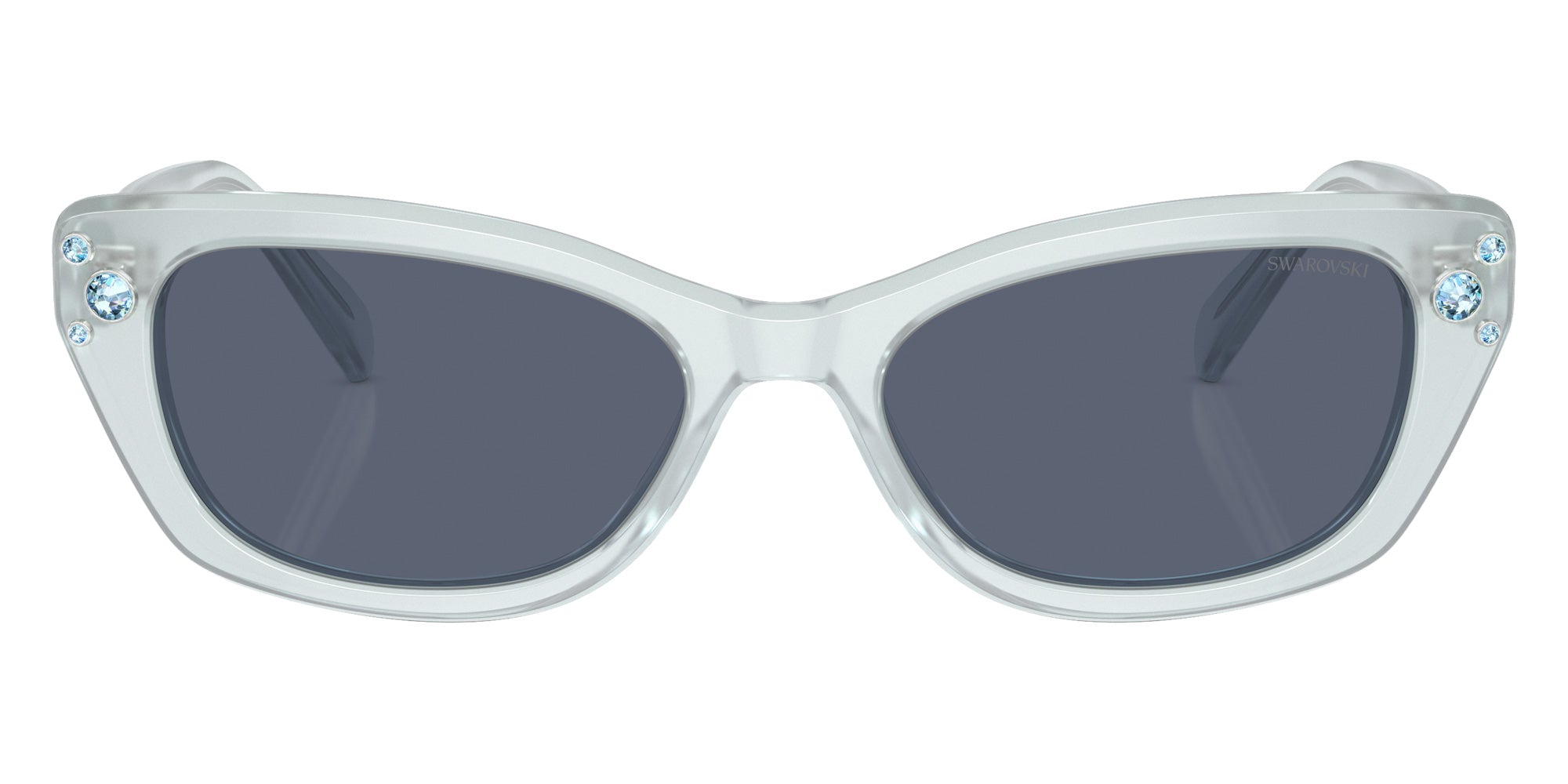 Swarovski SK6019 10242V 54 - Milky Light Blue / Polarized Dark Blue #id:sk601910242v_s:104100