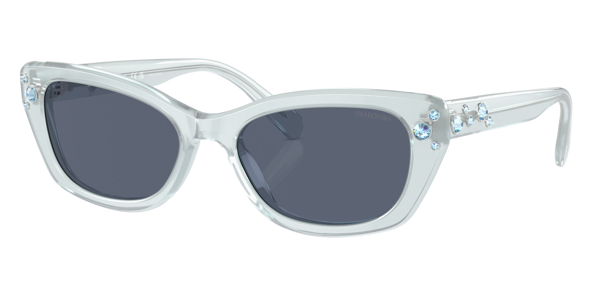 Swarovski SK6019 10242V 54 - Milky Light Blue / Polarized Dark Blue #id:sk601910242v_s:104105