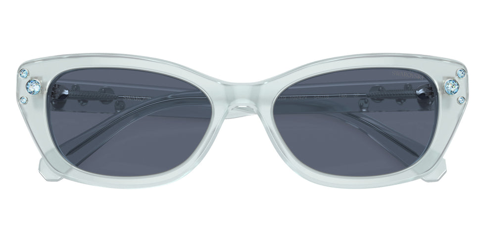 Swarovski SK6019 10242V 54 - Milky Light Blue / Polarized Dark Blue #id:sk601910242v_s:104120