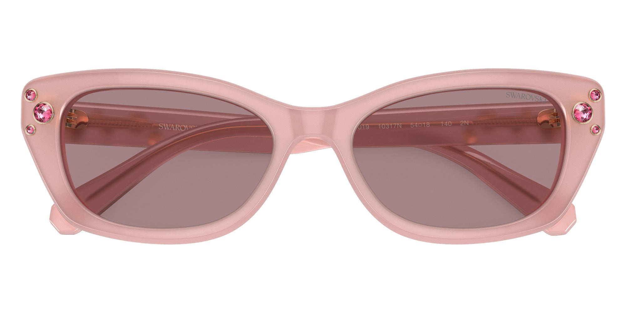 Swarovski SK6019 10317N 54 - Milky Pink / Light Purple Brown #id:sk601910317n_s:106120