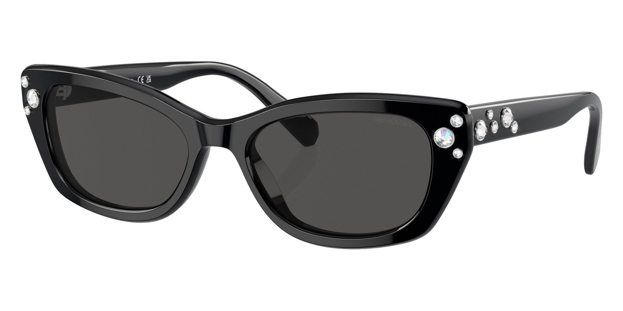 Swarovski SK6019F 100187 54 - Black / Dark Gray #id:sk6019f100187_s:100105