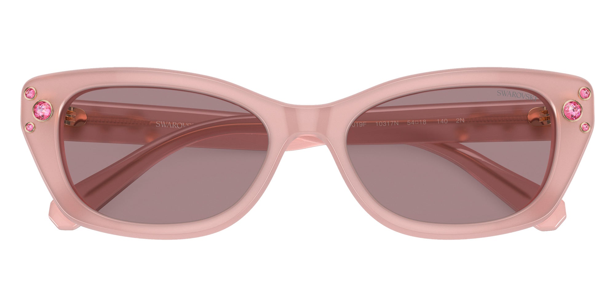 Swarovski SK6019F 10317N 54 - Milky Pink / Light Purple Brown #id:sk6019f10317n_s:102120