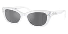 Swarovski SK6019F 10336G 54 - Milky White / Gray Mirrored Black #id:sk6019f10336g_s:104105