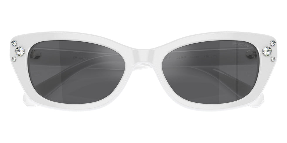 Swarovski SK6019F 10336G 54 - Milky White / Gray Mirrored Black #id:sk6019f10336g_s:104120