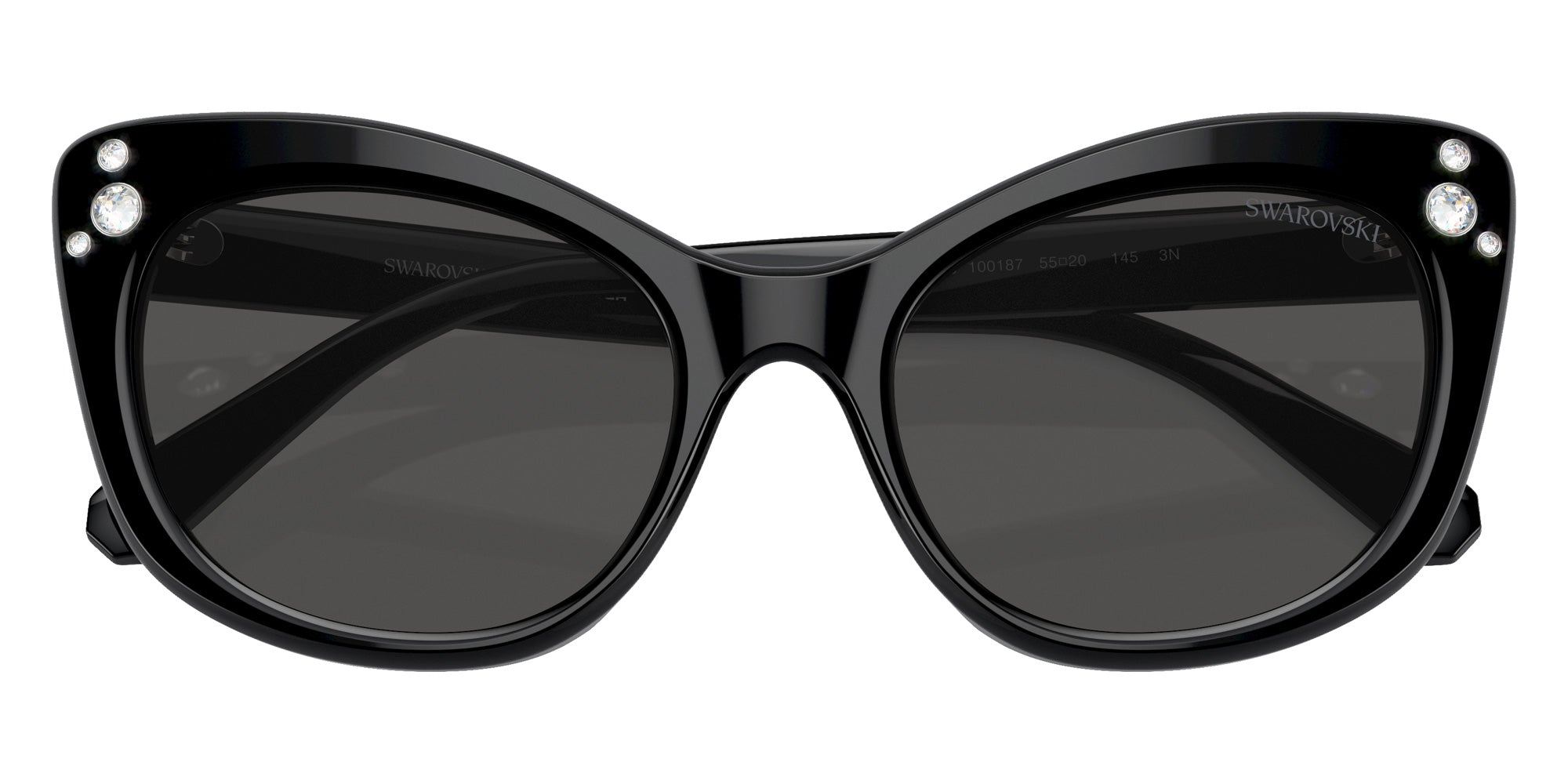 Swarovski SK6020 100187 55 - Black / Dark Gray #id:sk6020100187_s:100120