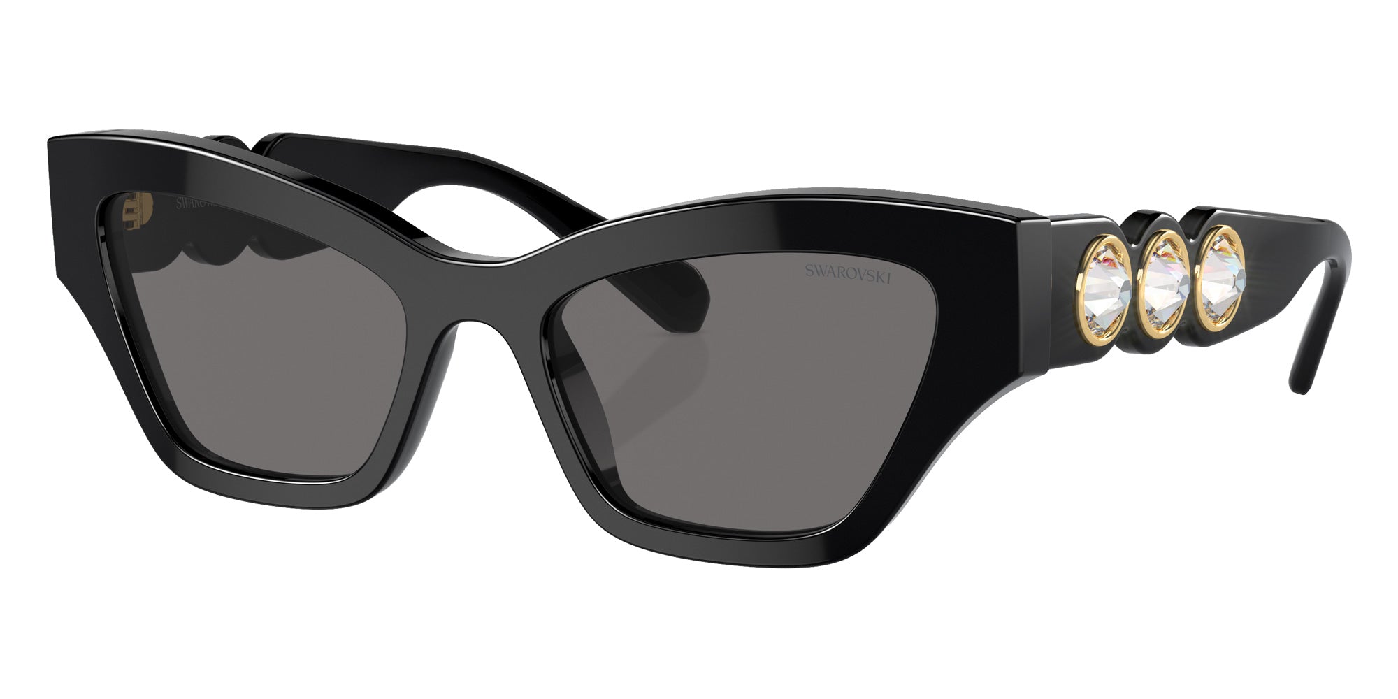Swarovski SK6021 100181 53 - Black / Dark Gray Polarized #id:sk6021100181_s:100105