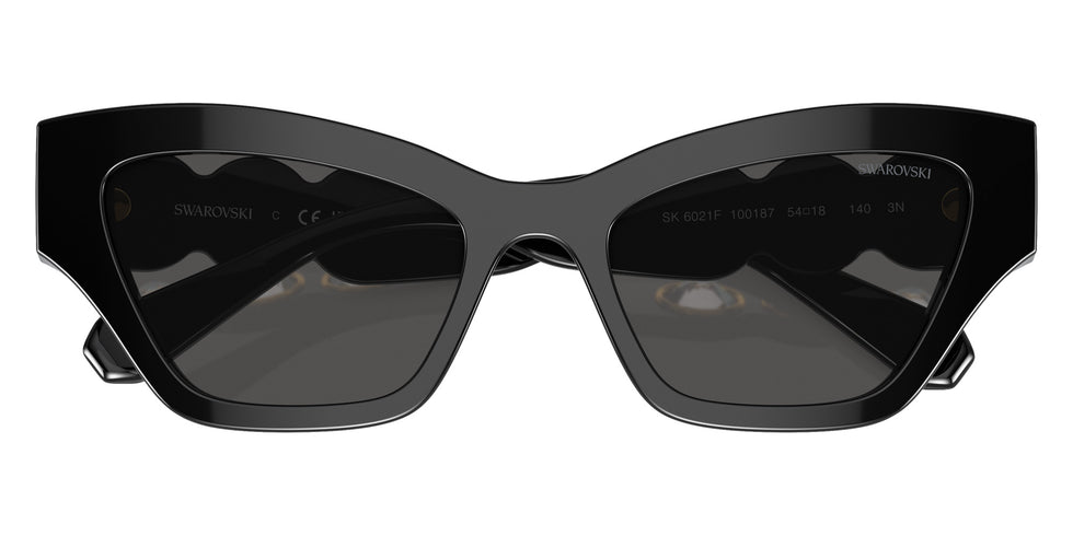 Swarovski SK6021F 100187 54 - Black / Dark Gray #id:sk6021f100187_s:100120