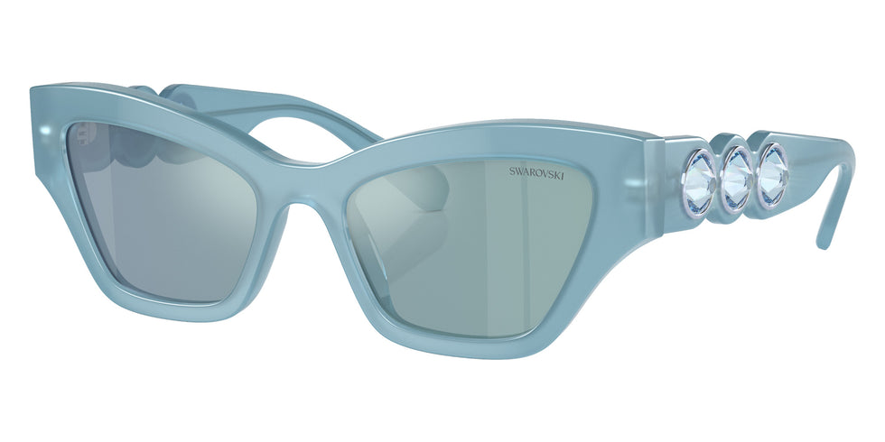Swarovski SK6021F 20046J 54 - Milky Light Blue / Blue Mirrored White #id:sk6021f20046j_s:106105