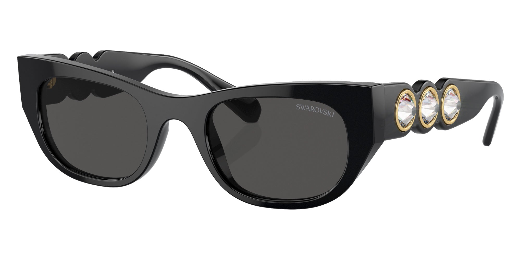 Swarovski SK6022 100187 51 - Black / Dark Gray #id:sk6022100187_s:100105