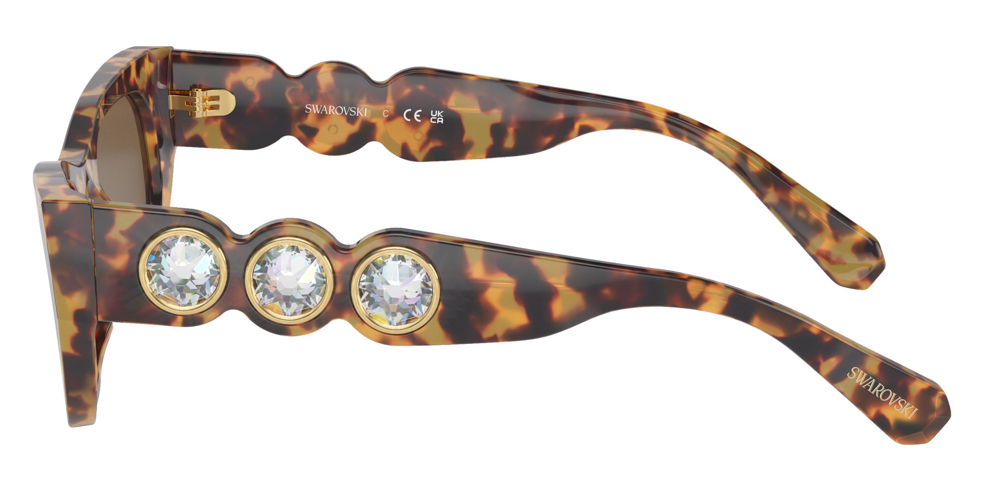 Swarovski SK6022 104073 51 - Medium Havana / Dark Brown #id:sk6022104073_s:104110