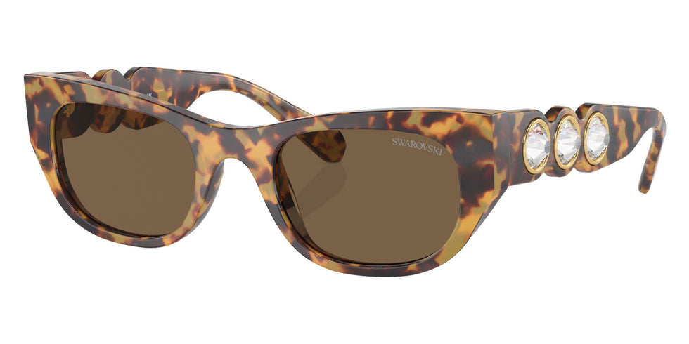 Swarovski SK6022F 104073 53 - Medium Havana / Dark Brown #id:sk6022f104073_s:104105