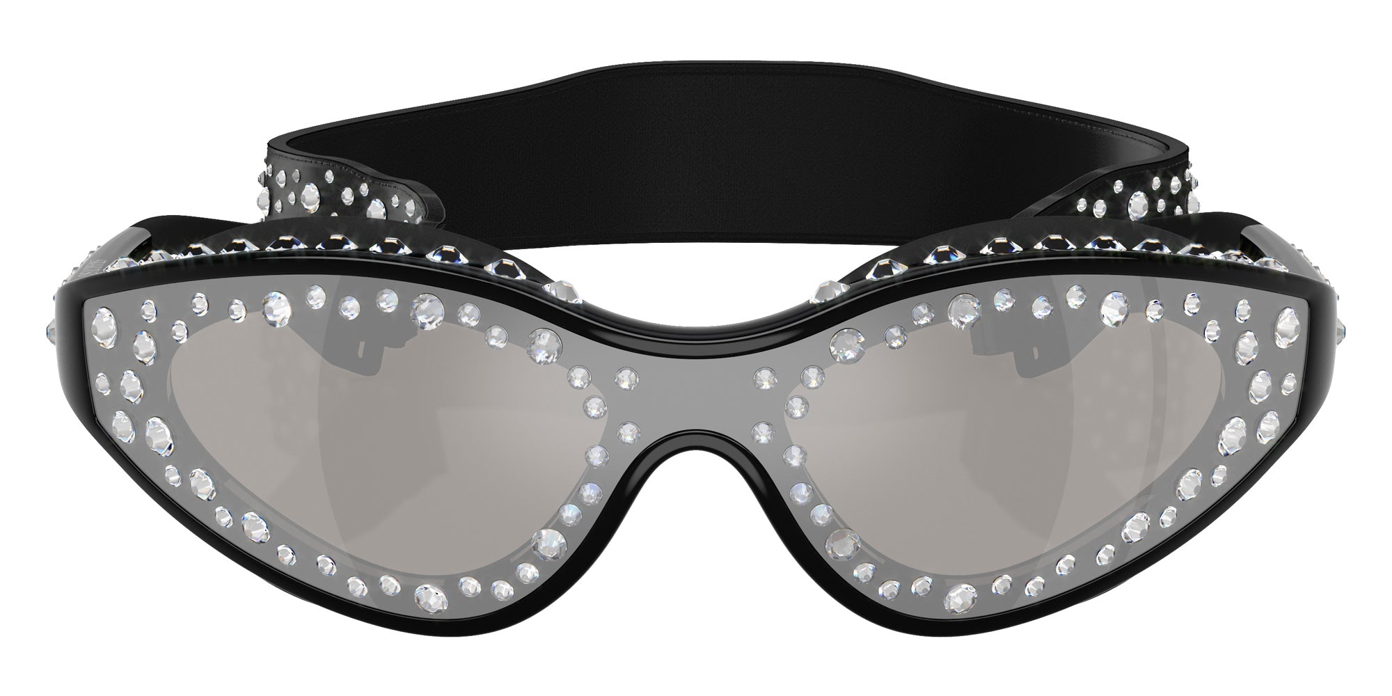 Swarovski SK6024 10016G 142 - Black / Light Gray Mirrored Silver #id:sk602410016g_s:100100