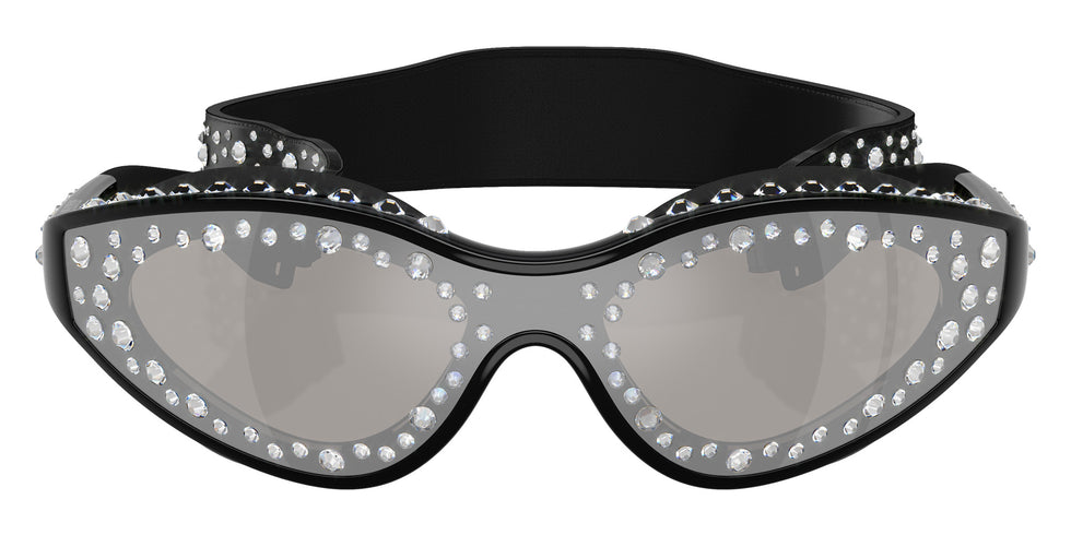 Swarovski SK6024 10016G 142 - Black / Light Gray Mirrored Silver #id:sk602410016g_s:100100