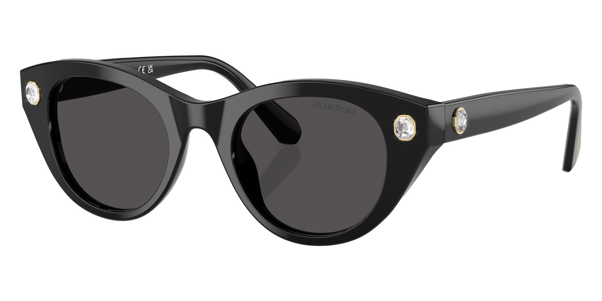 Swarovski SK6025 100187 47 - Black / Dark Gray #id:sk6025100187_s:100105