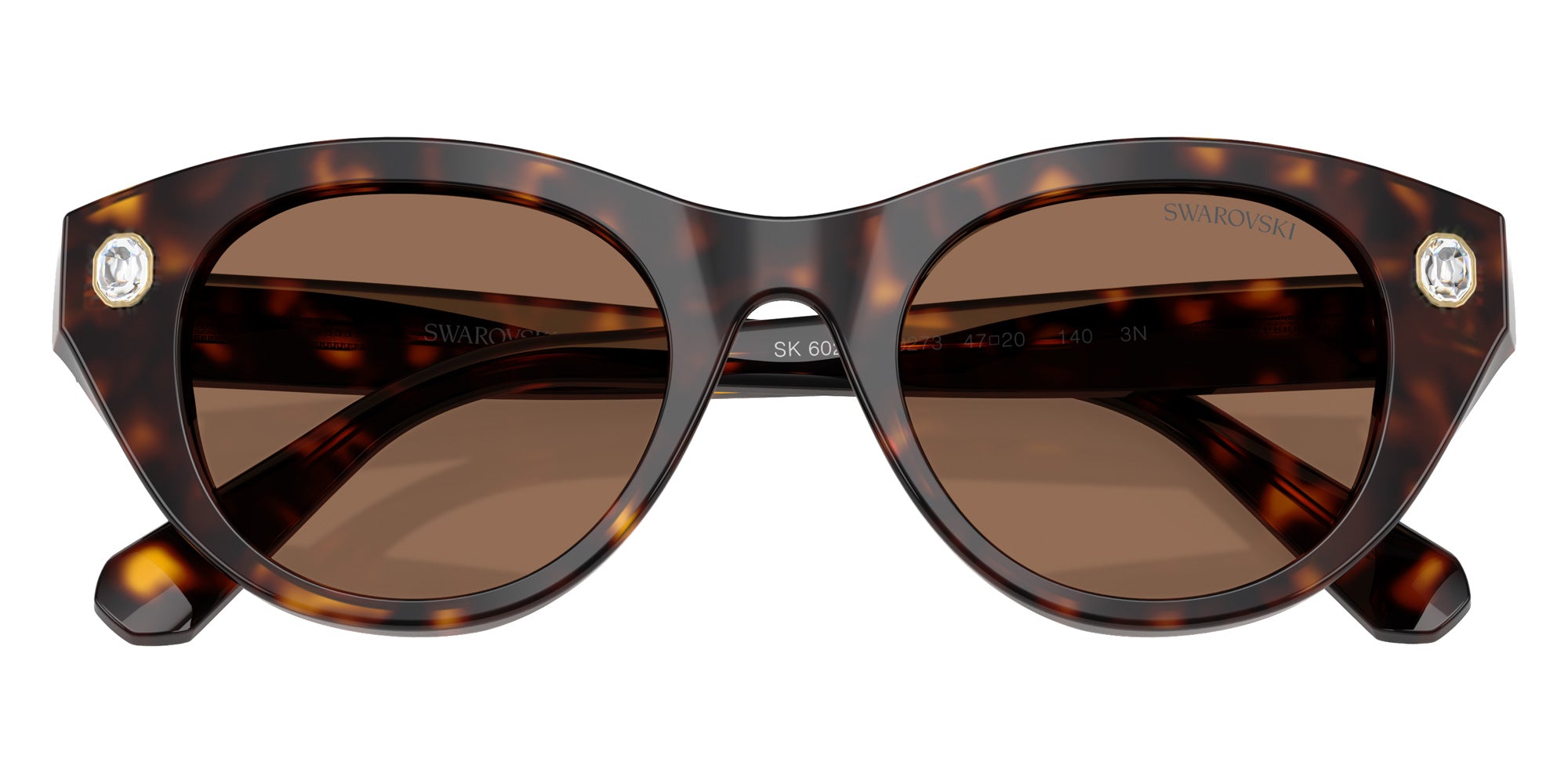 Swarovski SK6025 100273 47 - Havana / Dark Brown #id:sk6025100273_s:102120