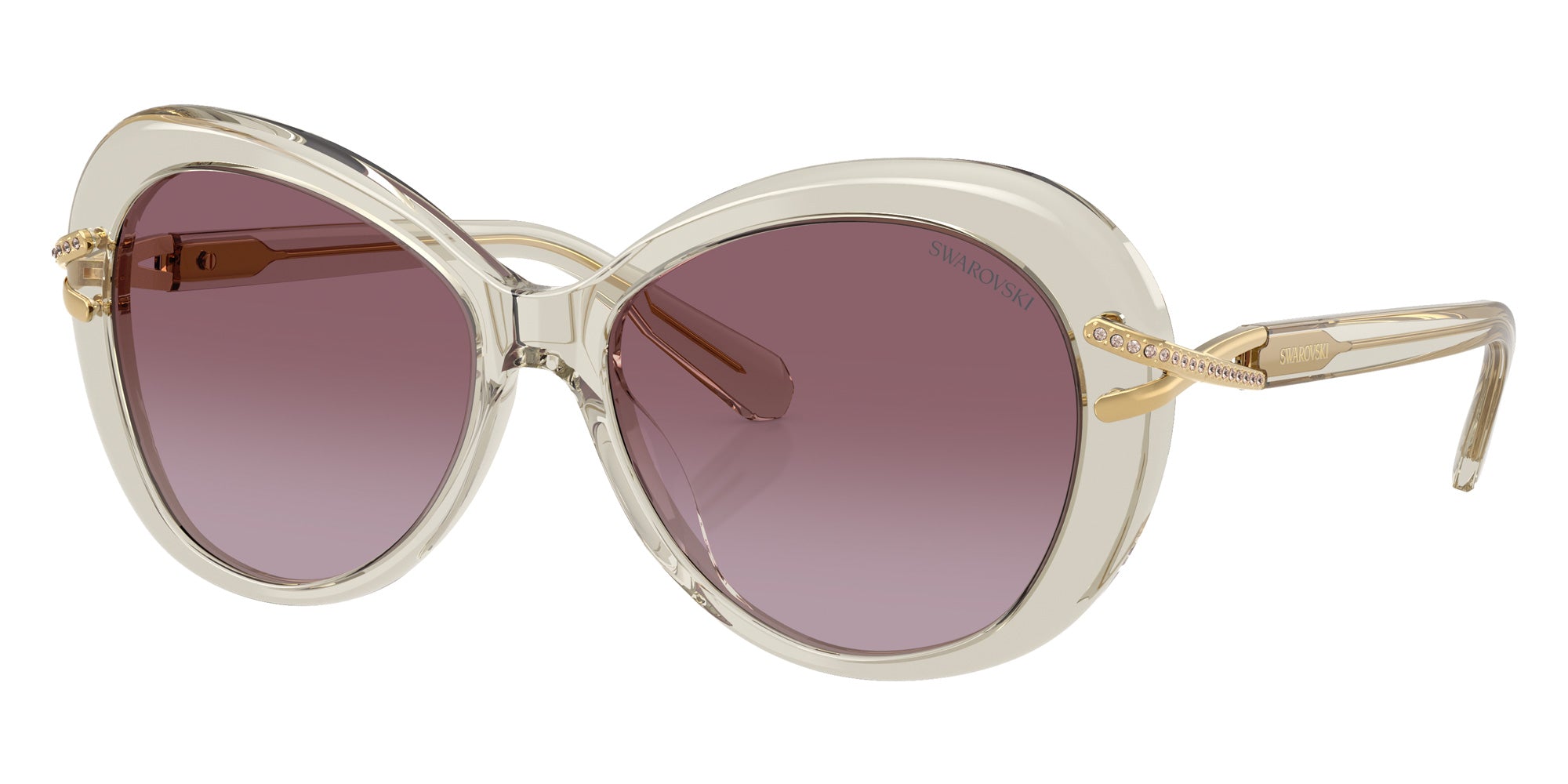 Swarovski SK6026F 30038H 56 - Transparent Beige / Violet Gradient #id:sk6026f30038h_s:104105