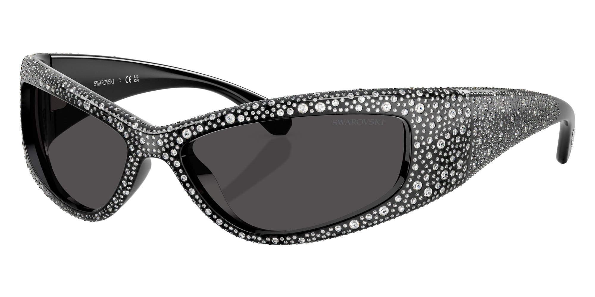 Swarovski SK6027 100187 60 - Black / Dark Gray #id:sk6027100187_s:100105