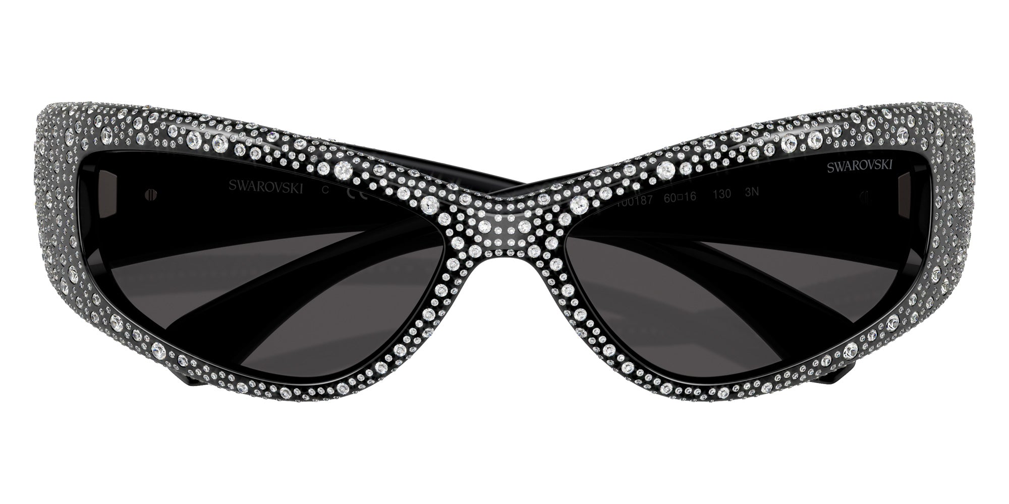 Swarovski SK6027 100187 60 - Black / Dark Gray #id:sk6027100187_s:100120